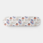 Stylish Swirls and Curbs Abstract Pattern Persoonlijk Skateboard (Horizontaal)