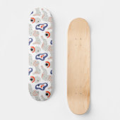 Stylish Swirls and Curbs Abstract Pattern Persoonlijk Skateboard (Voorkant)