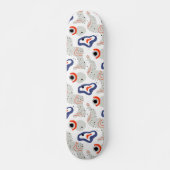 Stylish Swirls and Curbs Abstract Pattern Persoonlijk Skateboard (Voorkant)