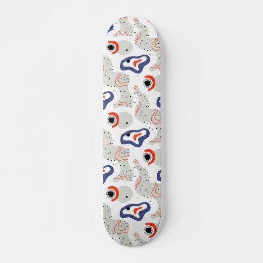 Stylish Swirls and Curbs Abstract Pattern Persoonlijk Skateboard (Voorkant)