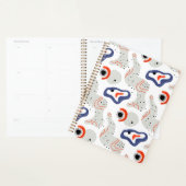 Stylish Swirls and Curbs Abstract Pattern Planner (Display)