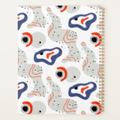 Stylish Swirls and Curbs Abstract Pattern Planner (Achterkant)