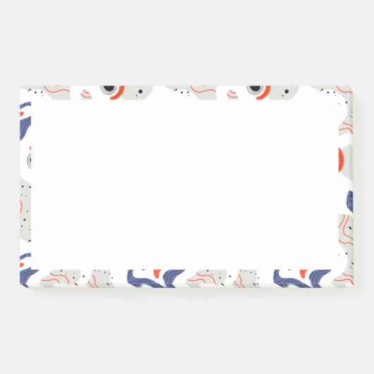 Stylish Swirls and Curbs Abstract Pattern Post-it® Notes (Voorkant)