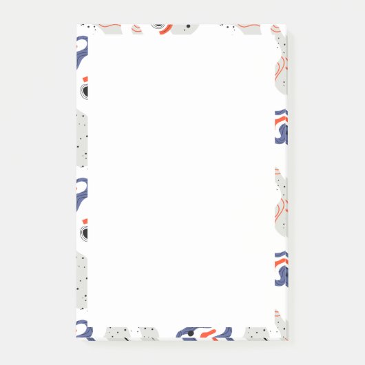Stylish Swirls and Curbs Abstract Pattern Post-it® Notes (Voorkant)