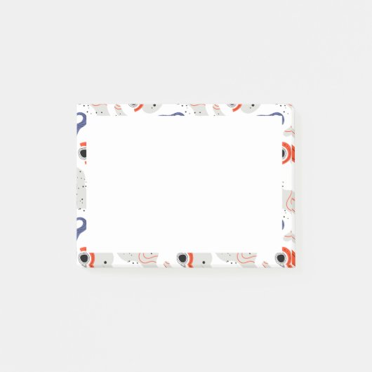 Stylish Swirls and Curbs Abstract Pattern Post-it® Notes (Voorkant)