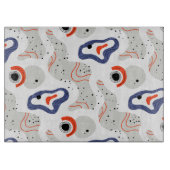 Stylish Swirls and Curbs Abstract Pattern Snijplank (Voorkant)