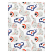 Stylish Swirls and Curbs Abstract Pattern Tafelkleed (Voorkant)