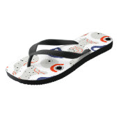 Stylish Swirls and Curbs Abstract Pattern Teenslippers (Schuin)
