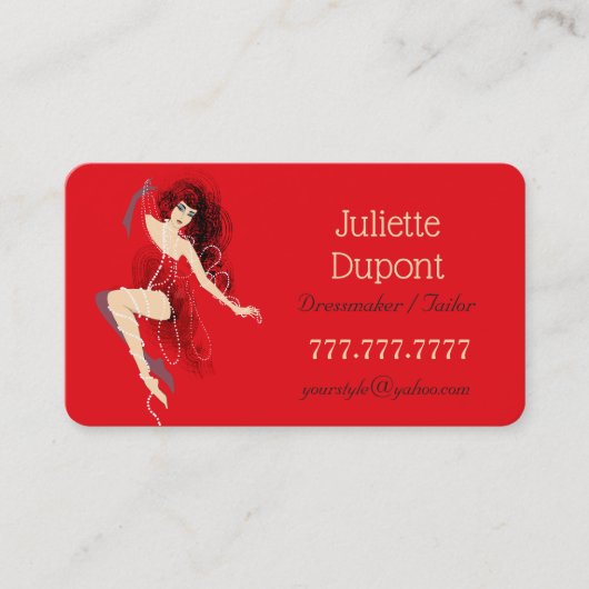 Stylish Tailor Dressmaker Lingerie salon Visitekaartje (Voorkant)