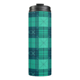 Stylish Tartan Plaid Green  Thermosbeker