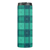 Stylish Tartan Plaid Green  Thermosbeker (Achterkant)