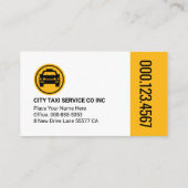 Stylish Taxi Buttons Cab Driver Visitekaartje (Achterkant)