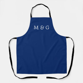 Stylish Text Monogram Personalized Navy Blue Schort