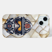 Stylish Texture iPhone 15 Covers (Achterkant (horizontaal))