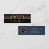 Stylish Three Chauffeur Icons Limousine Service Mini Visitekaartje (Voorkant / Achterkant)