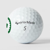 Stylish Three Leaf Clover Design Premium Golfballen (Logo)