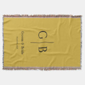 Stylish Throw Blanket for Wedding Favors Deken (Voorkant)