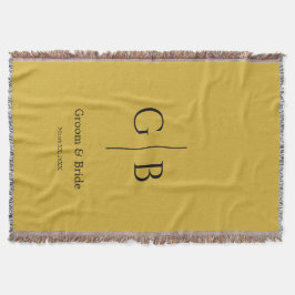 Stylish Throw Blanket for Wedding Favors Deken