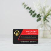 Stylish Trapezium Layers Business Owner Visitekaartje (Staand voorkant)