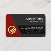 Stylish Trapezium Layers Business Owner Visitekaartje (Voorkant)