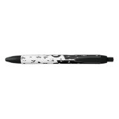 Stylish Treble Clef Wave Black and White Zwarte Inkt Pen (Achterkant)