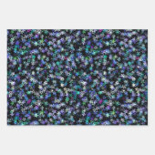 Stylish Trendy Cluster van Stars Theme Blue Paars Inpakpapier Vel (Voorkant 2)