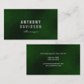 Stylish Trendy Green Huge Letters Visitekaartje (Voorkant / Achterkant)