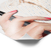 Stylish Trendy Portrait Foto Afdruk (Hoek)