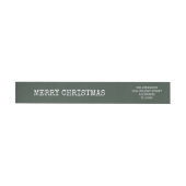 Stylish Trendy Typography Green Merry Christmas (Individueel)