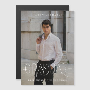 Stylish Type Foto Graduation Announcement