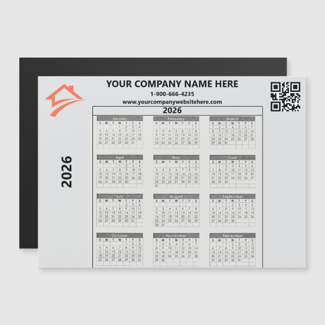 Stylish Unique White Real Estate Agent (Voorkant / Achterkant)