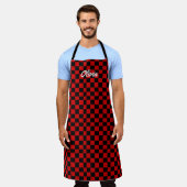 Stylish Unisex Kitchen Apron with Unique Pattern Schort (Gedragen)