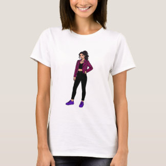 Stylish Urban Girl Fashion Graphic Tee T-shirt