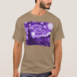 Stylish Vintage Art Starry Night Remi Van Gogh Cla T-shirt