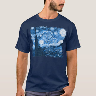 Stylish Vintage Art Starry Night Van Gogh Classic T-shirt
