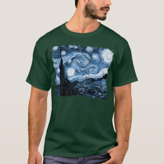 Stylish Vintage Art Starry Night Vincent Van Gogh T-shirt