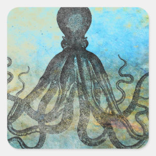 Stylish Vintage Vierkante Sticker