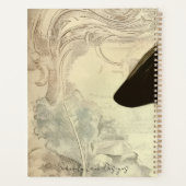 stylish vintage young lady planner (Achterkant)