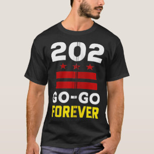 Stylish Washington DC, 202 Go Music Forever gift T-shirt