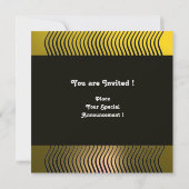 STYLISH WAVES MONOGRAM, geel topaz Kaart (Achterkant)