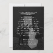 Stylish Wedding Photo Double-sided Thank You Bedankkaart (Achterkant)