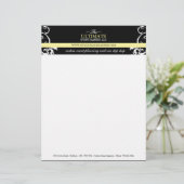 Stylish Wedding Planner Letterhead Briefhoofd (Staand voorkant)