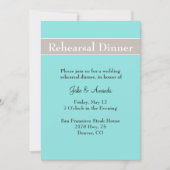 Stylish Wedding Rehearsal Dinner Invitation Kaart (Voorkant)