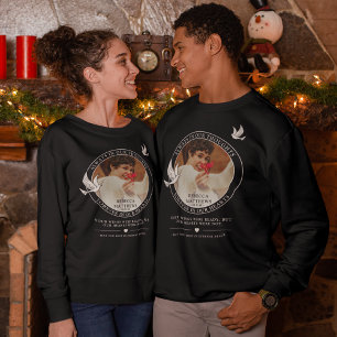 Stylish White Doves Foto & Memorial Tribution Trui