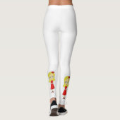 Stylish White Leggings Print on Calves (Achterkant)