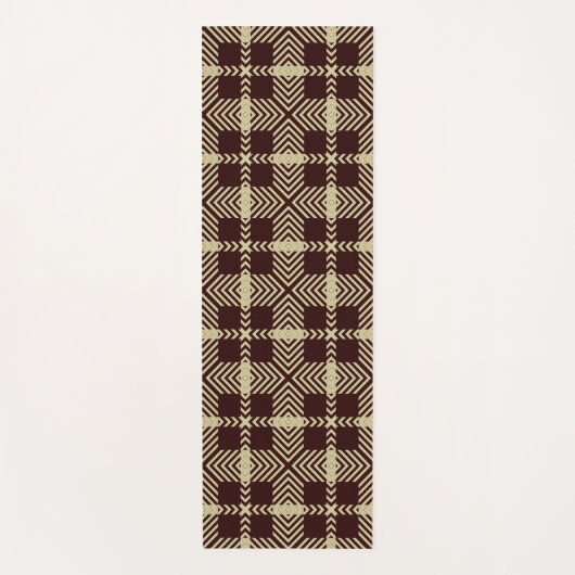 Stylish Windowpane Geometric design Yoga Mat (Voorkant)