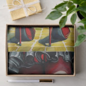 Stylish Witch - Ruby Heels - Striped Stockings Tissuepapier (Geschenk)