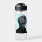 Stylish Woman in Monochromatic Portrait Waterfles (Voorkant)