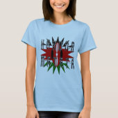 Stylish Women Basic Blue Jambo Kenya Hakuna Matata T-shirt (Voorkant)