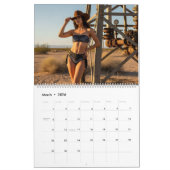 Stylish Women in Cowboy Hats & Western Scenes Kalender (Mar 2026)